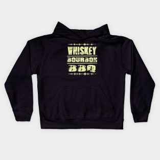 whiskey bourbon bbq Kids Hoodie